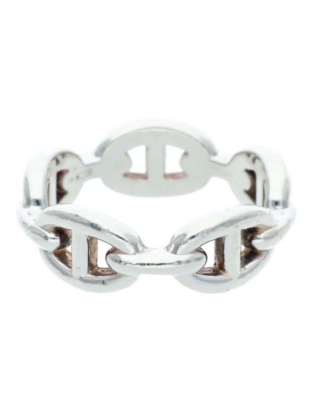Hermes Chaine D'ancre Enchainee PM Silver Ring